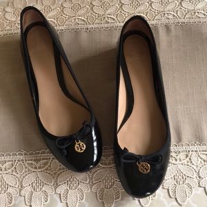 Tory Burch Round Toe Black Shoe
